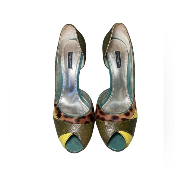 Dolce & Gabbana Multi-Color Heels EU size 39 - Picture 1 of 13
